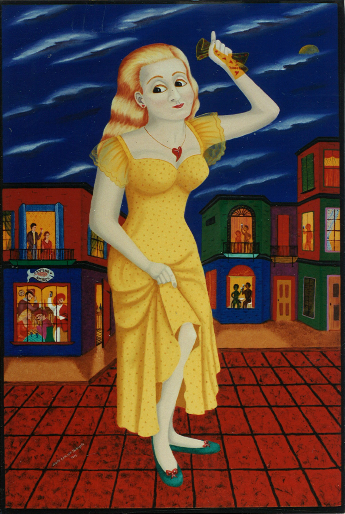 Tangerine Girl - Oil/Acrylic on canvas